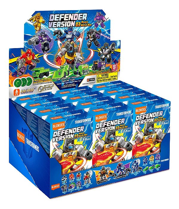 Blind Box Blokees Transformers Defender 03 - 12 Peças