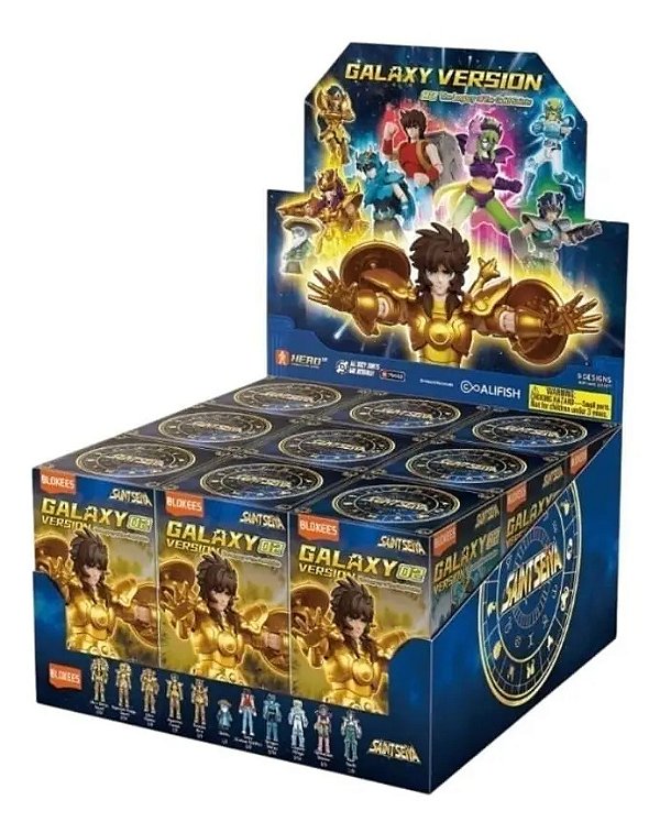 Blind Box Blokees Cavaleiros Do Zodiaco Version 02 - 9 Peças
