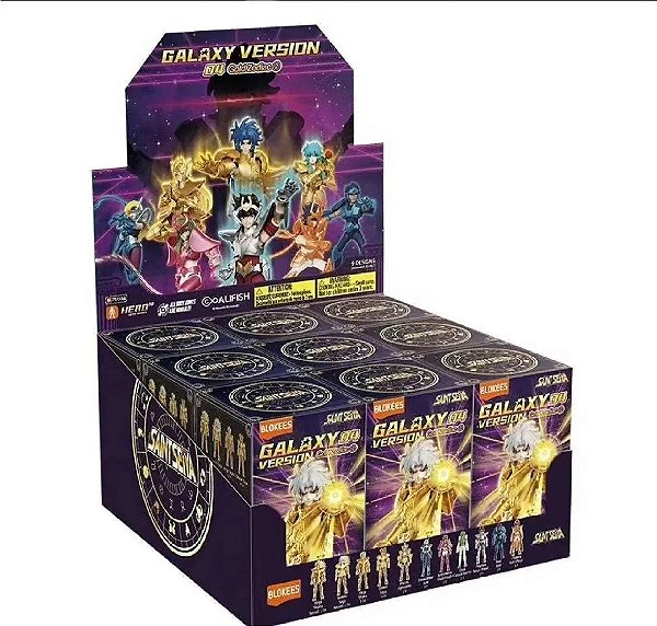 Blind Box Blokees Cavaleiros Do Zodiaco Version 04 - 9 Peças