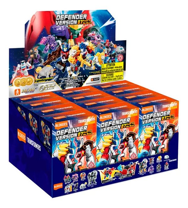 Blind Box Blokees Transformers Defender 07 - 12 Peças