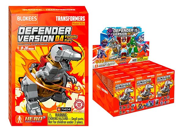 Blind Box Blokees Transformers Defender 04 - 12 Peças