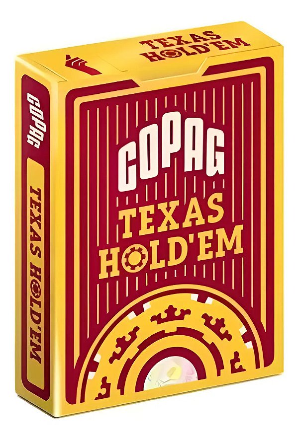 Baralho Poker Copag Texas Hold'em Vermelho
