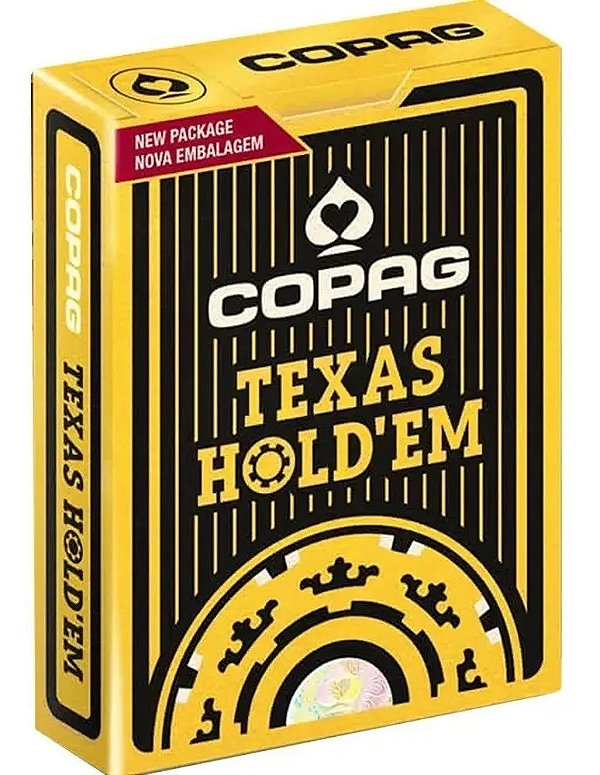 Baralho Poker Copag Texas Hold'em Preto