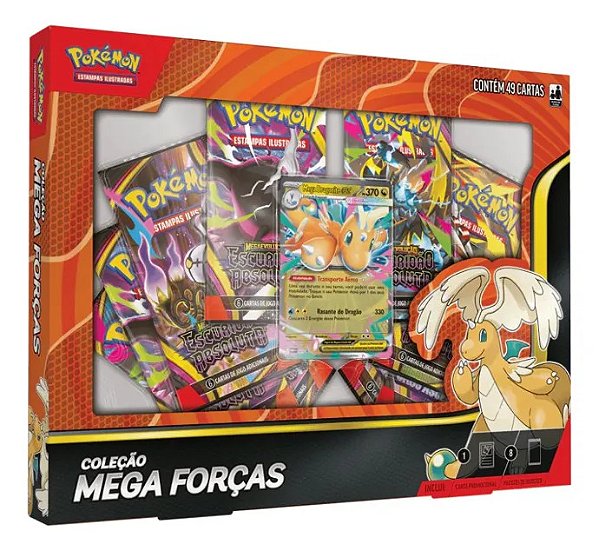 Box Pokémon Coleção Mega Forças Mega Dragonite Ex - Copag