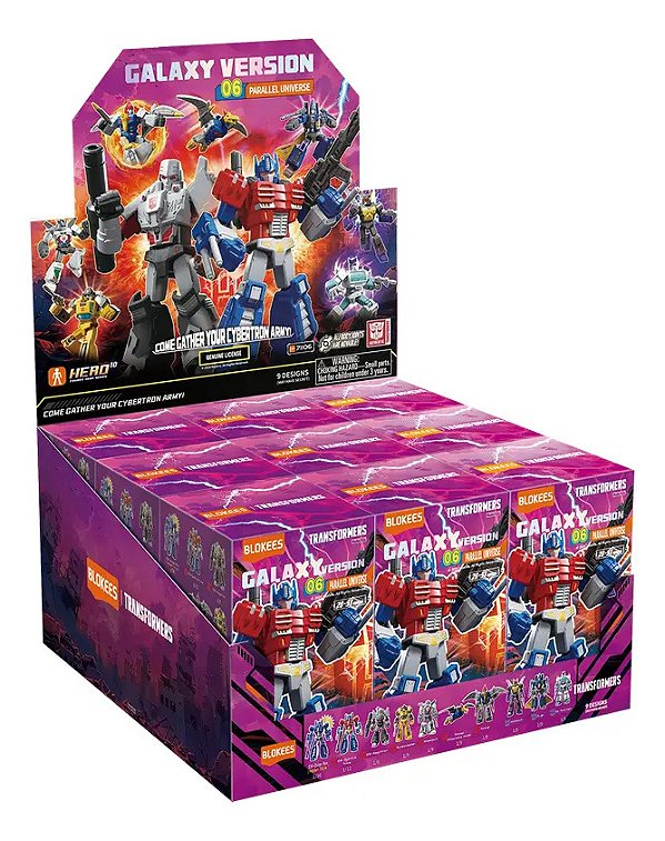 Blind Box Blokees Transformers Galaxy Versão 06 - 9 Peças