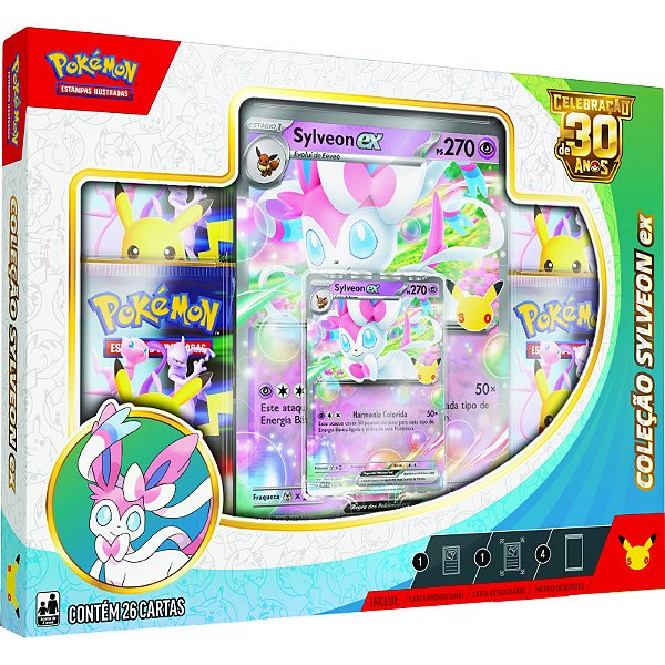 Box Pokémon Celebração 30 anos Sylveon EX