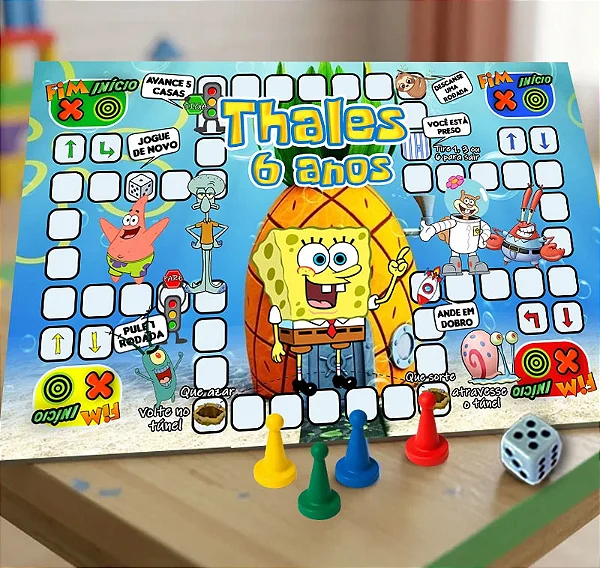 Jogo Ludo Bob Esponja
