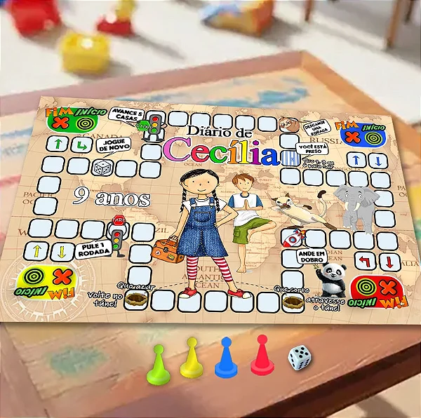Jogo Ludo Diário de Pilar