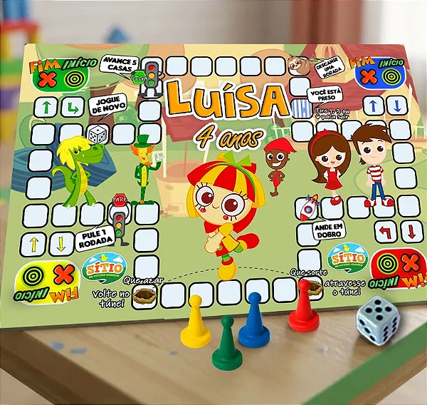 Jogo Ludo Sítio do Pica Pau Amarelo