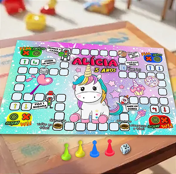 Jogo Ludo Unicórnio