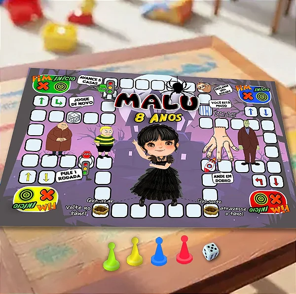 Jogo Ludo Wandinha