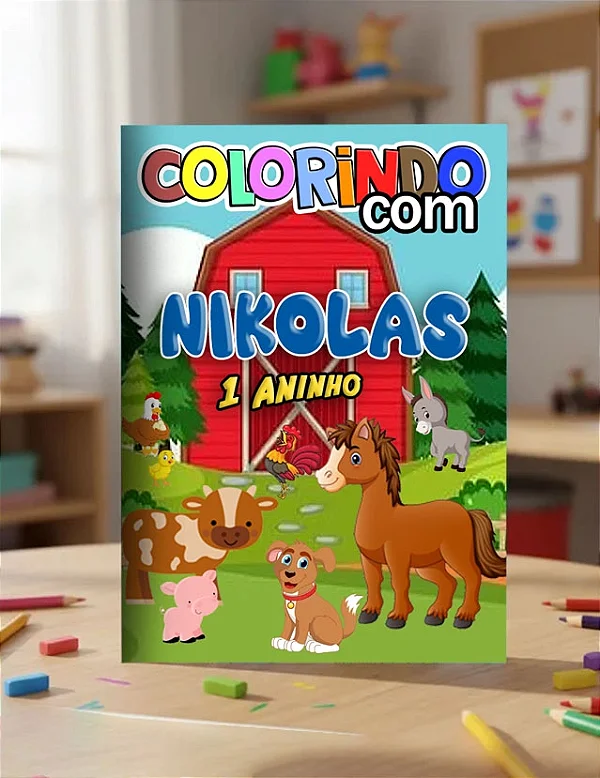 Revistinha para colorir Fazendinha