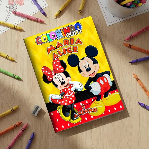 Revistinha para colorir Mickey