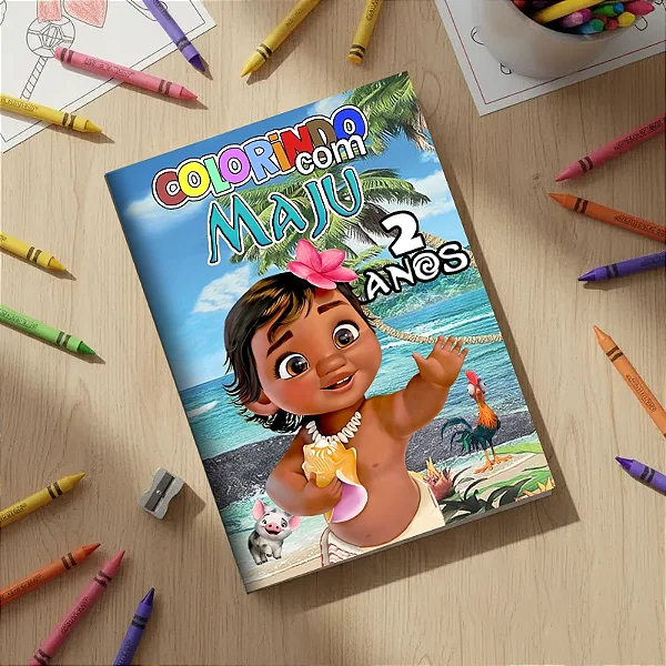 Revistinha para colorir Moana