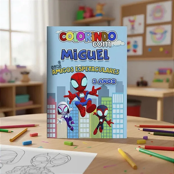 Revistinha para colorir Spidey e Seus Amigos Espetaculares