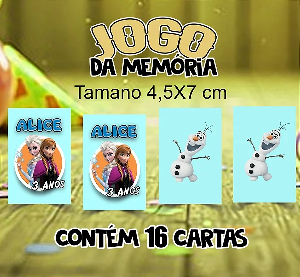 Jogo da Memória Frozen