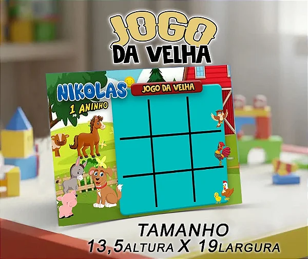 Jogo da Velha Fazendinha