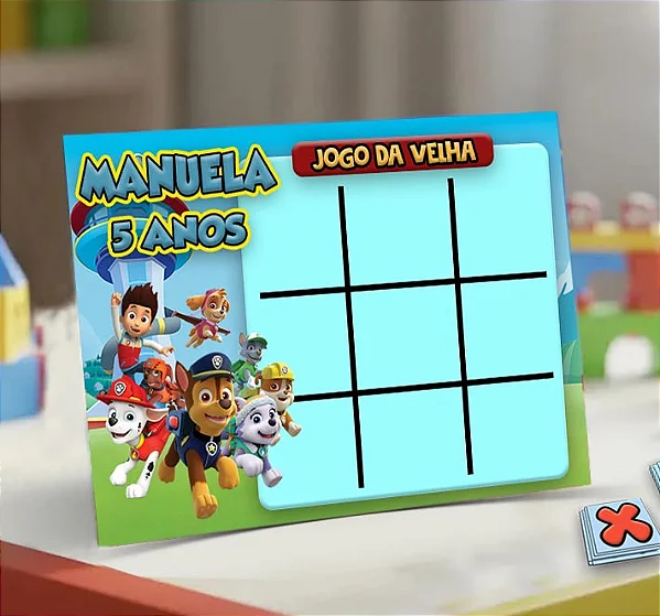 Jogo da Velha Patrulha Canina