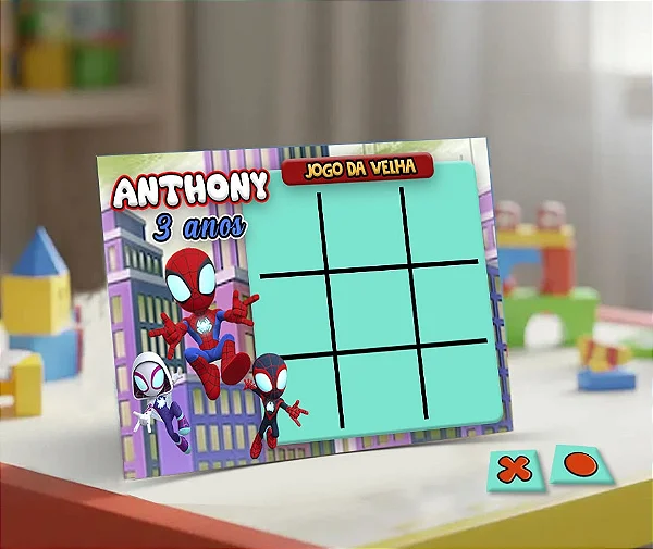 Jogo da Velha Spidey e Seus Amigos Espetaculares