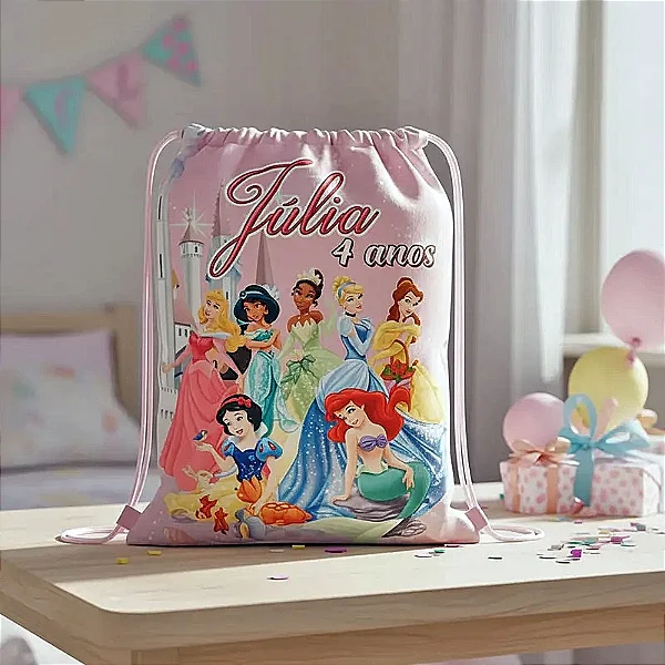 Mochilinha Saco Princesas