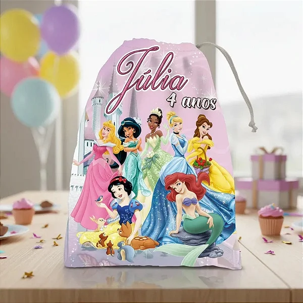 Sacolinha para Guloseimas Princesas
