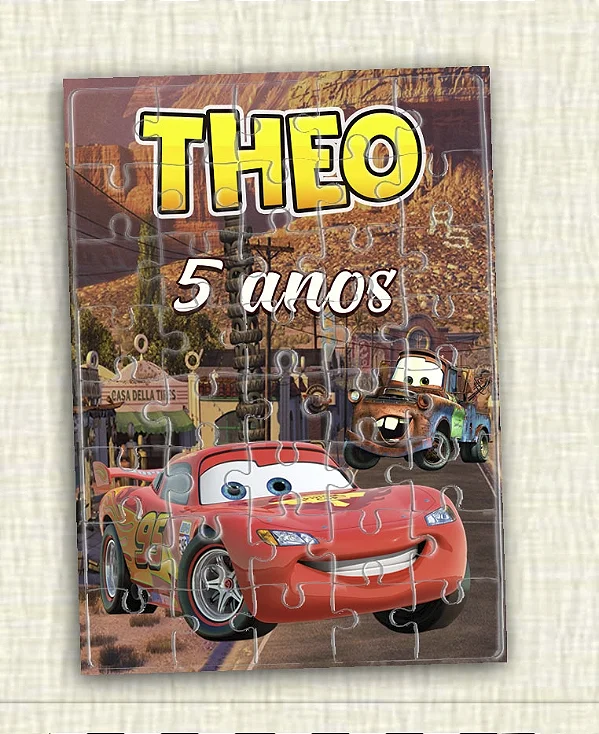 Quebra Cabeça Relâmpago McQueen / Carros