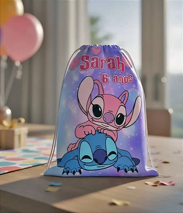 Mochilinha Saco Lilo & Stich