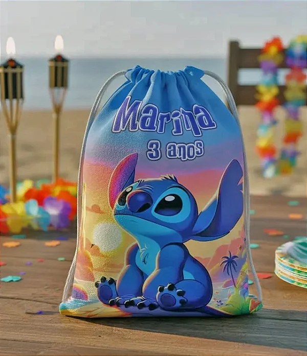 Mochilinha Saco Lilo & Stich