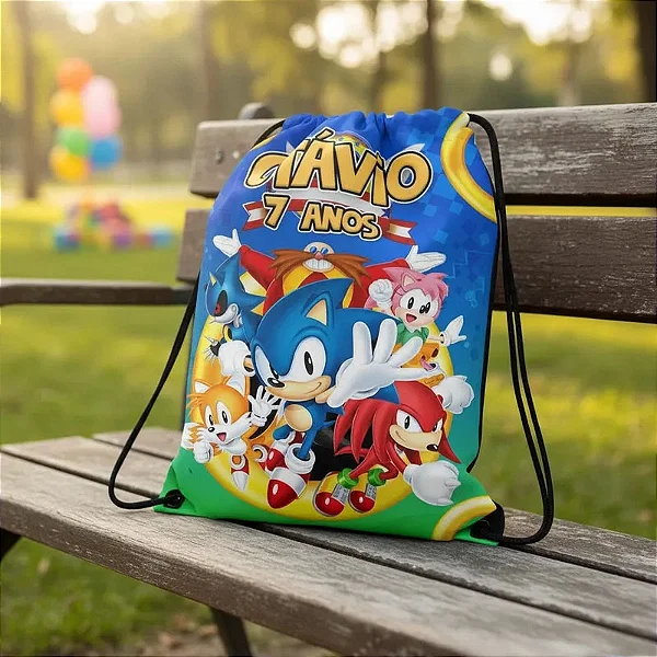 Mochilinha Saco Sonic