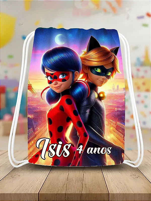 Mochilinha Saco Lady-bug