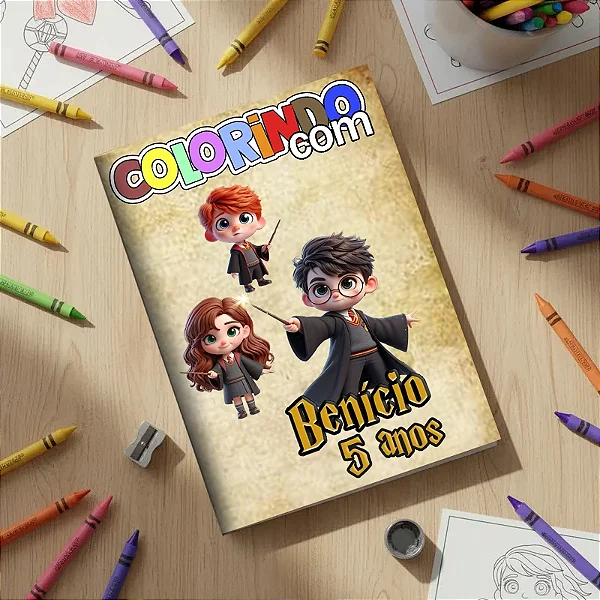 Revistinha para colorir Harry Potter