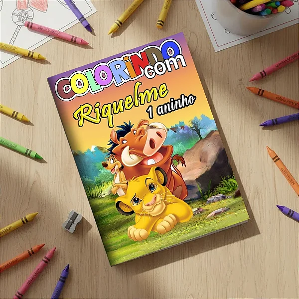 Revistinha para colorir Rei Leão