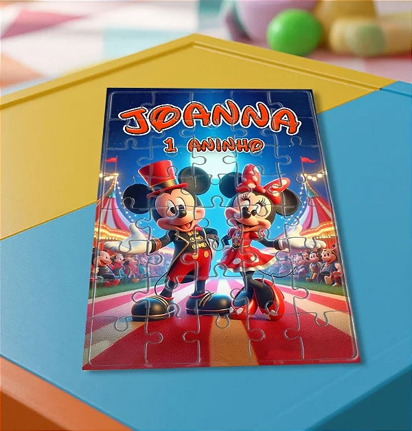 Quebra cabeça Mickey Circo