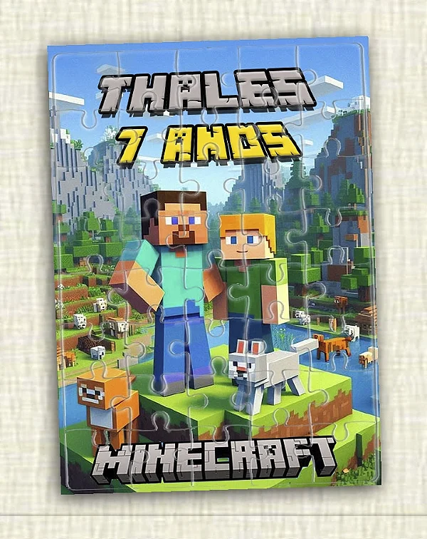 Quebra cabeça Minecraft