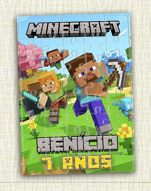 Quebra cabeça Minecraft