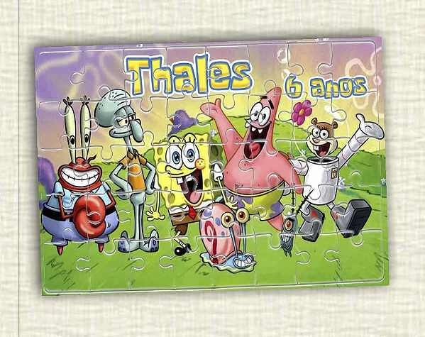 Quebra cabeça Bob Esponja
