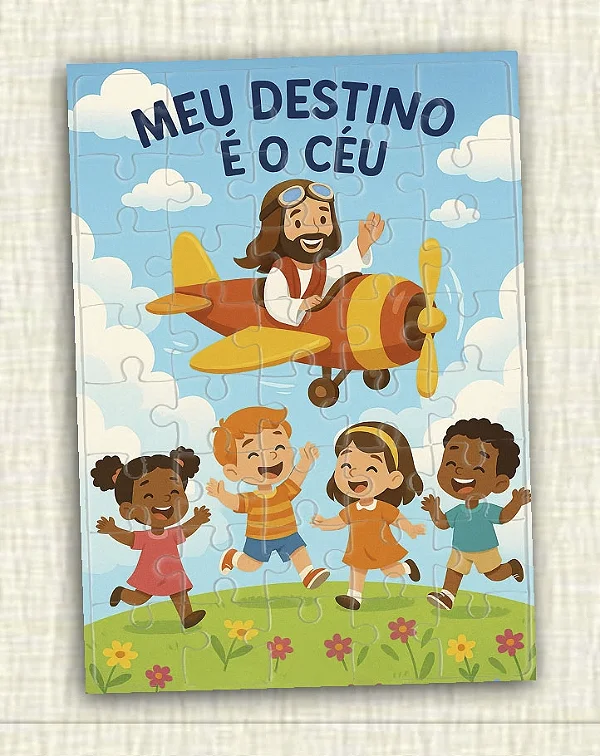 Quebra cabeça Jesus e as crianças