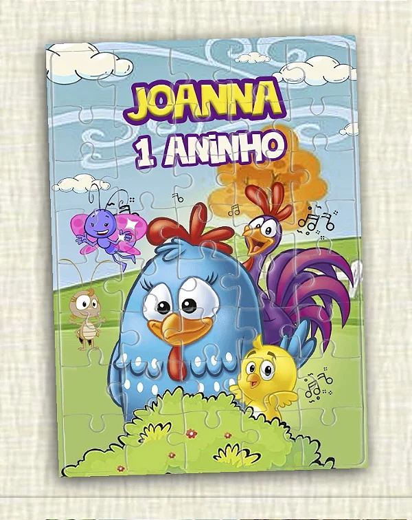 Quebra cabeça A Galinha Pintadinha
