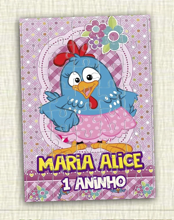 Quebra cabeça A Galinha Pintadinha