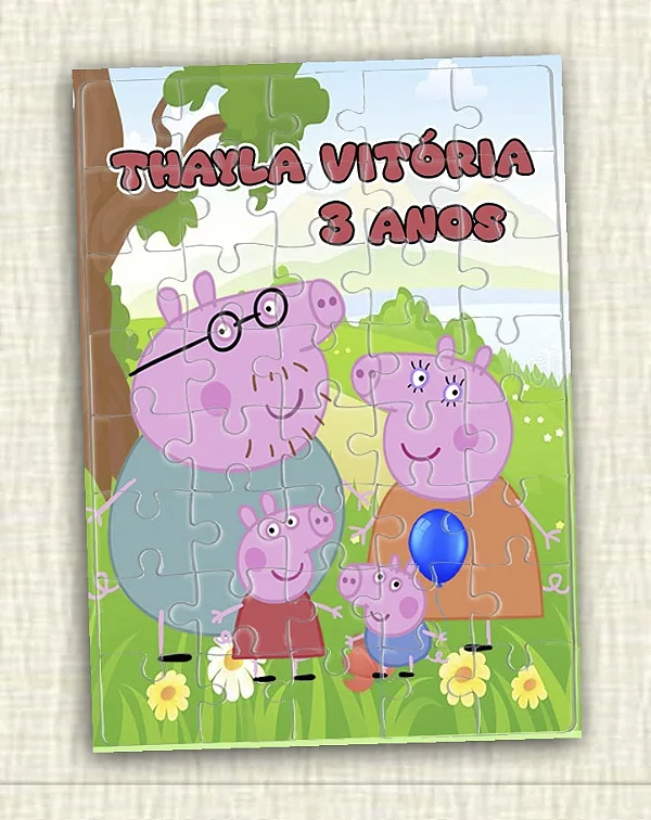 Quebra cabeça Família Pig