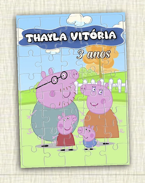 Quebra cabeça Família Pig