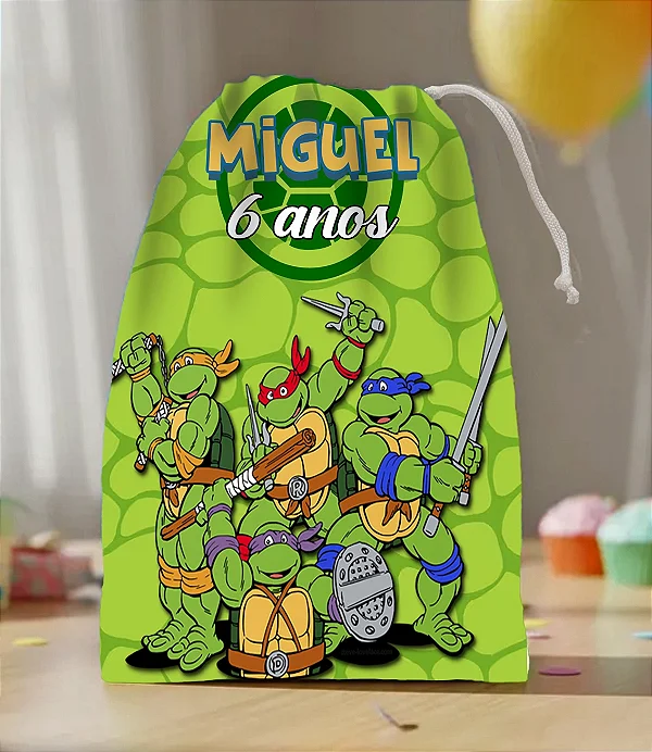 Sacola para Guloseimas Tartaruga Ninjas