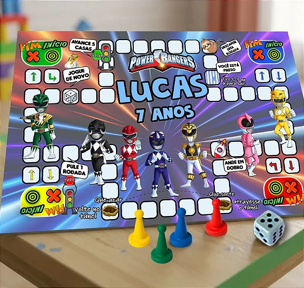 Jogo Ludo Power Rangers