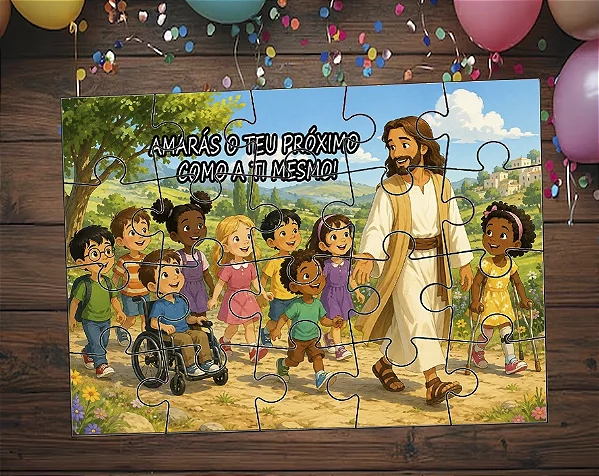 Quebra cabeça - Jesus Evangelização Infantil