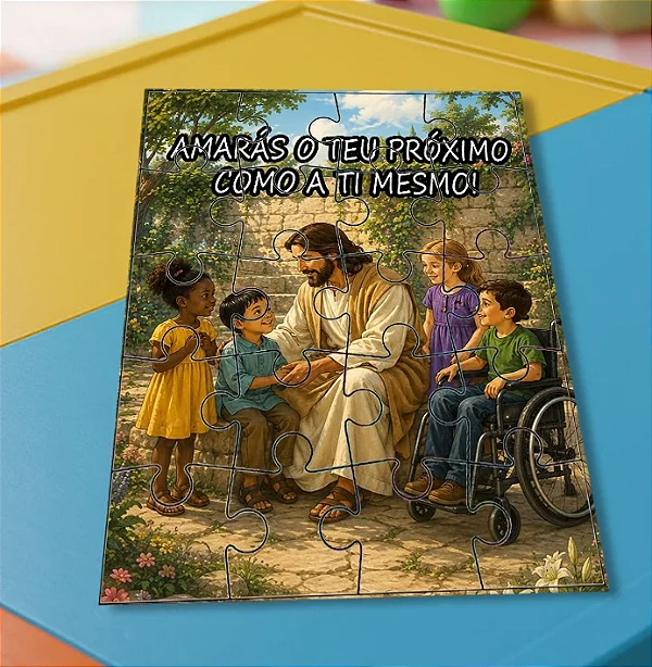 Quebra cabeça Jesus Evangelização Infantil