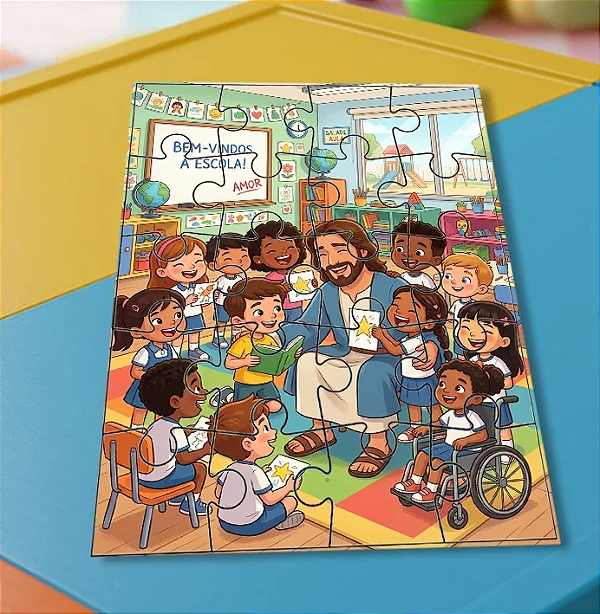 Quebra cabeça - Jesus - Evangelização Infantil