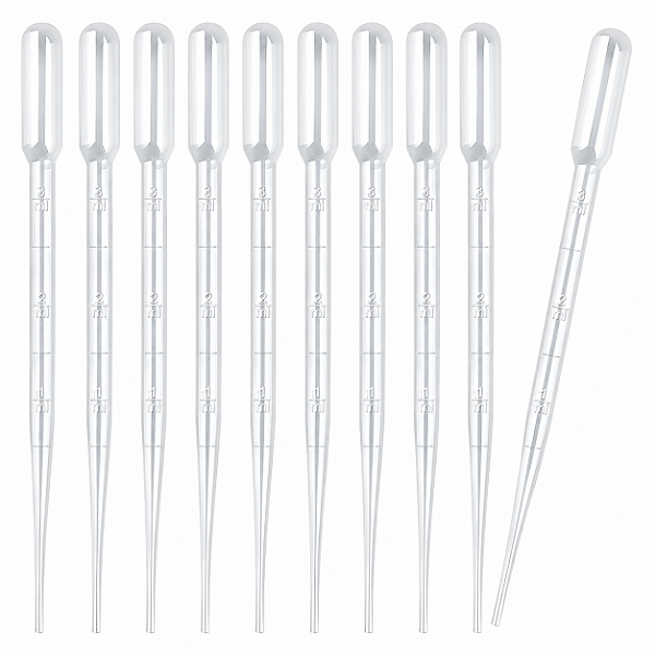 Pipetas Pasteur Plásticas Descartáveis - 3ml (100 unidades)