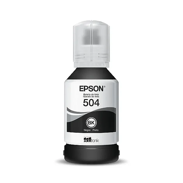 REFIL TINTA ORIGINAL T504 127ML PRETO |  EPSON