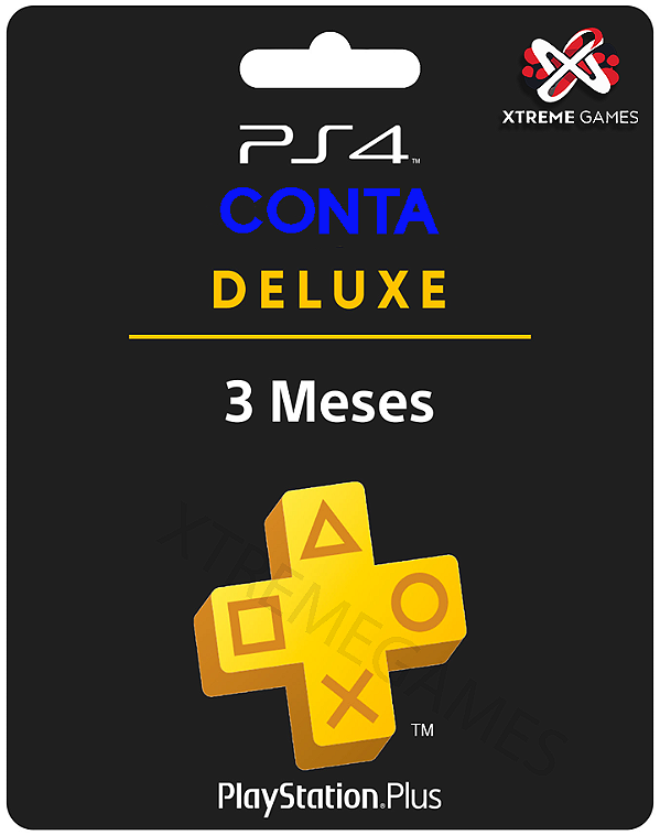 PLAYSTATION PLUS 03 MESES DELUXE PS4 | MÍDIA DIGITAL