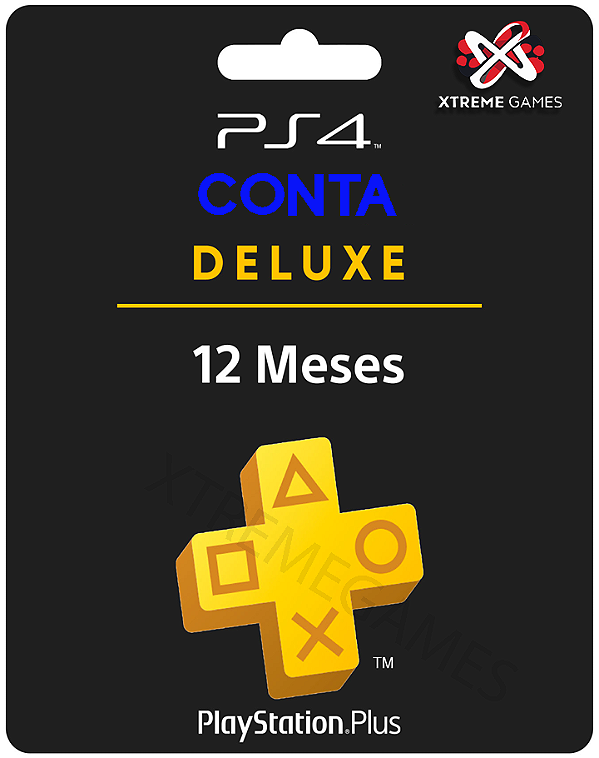 PLAYSTATION PLUS 12 MESES DELUXE PS4 | MÍDIA DIGITAL
